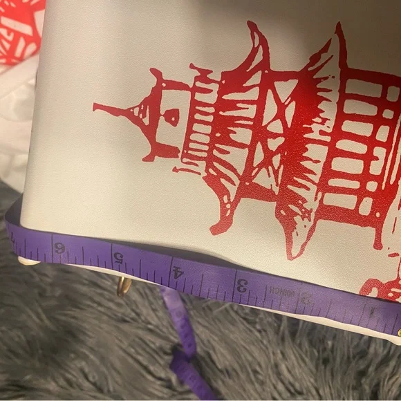 White Asian Themed T-Shirt Dress - Picture 14 of 16